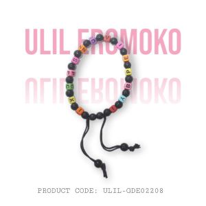 GELANG DEWASA TALI MOTE HURUF RAINBOW
