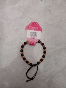GELANG DEWASA TALI MOTE KAYU HITAM COKELAT MOTIF
