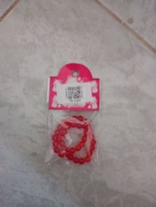 GELANG ANAK MOTE BULAT MERAH ISI 2
