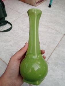 VAS BUNGA/ KERAMIK/ HIJAU
