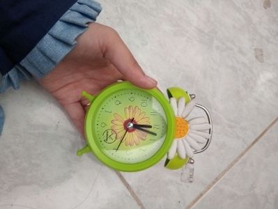 JAM WEKKER/ BUNGA MATAHARI/ HIJAU 