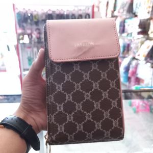 TAS FASHION SELEMPANG HANDPHONE/ COKLAT SALMON