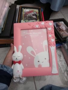 PHOTO FRAME/ KARAKTER/ PINK/ 18.5  13.5 CM