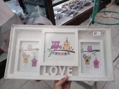 FRAME/ 1 SET ISI 3 PCS/ PUTIH