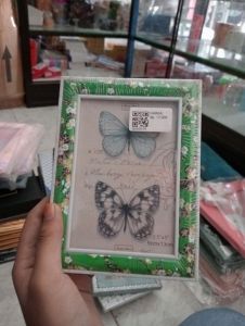 FRAME/ BUNGA - BUNGA/ HIJAU/ 9CM13CM