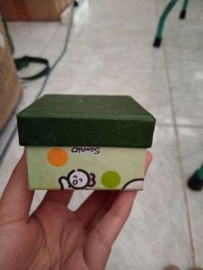 BOX KADO/ 6  6 CM/ MOTIF KEROPI/ HIJAU
