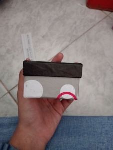 BOX KADO/ 6  6 CM/ MOTIF POLKADOT/ HITAM