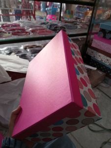 BOX KADO/ 29  19  9 cm/ MOTIF POLKADOT/ PINK