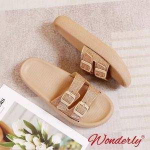  L1920-15 WONDERLY Sandal Wanita/ Sandal Slop Variasi: Mocca,39 (25.5cm)
