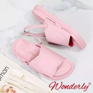  1962-A17 WONDERLY Sandal Slop Cewek / Sepatu Sandal Karet Wanita 2 in 1 / Sandal Wanita 2 in 1 Jelly / Sendal Wanita Wonderly / Sandal Selop Karet / Sandal Sepatu Karet Variasi: DUSTY,40/41 (25.4CM)