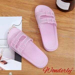  V202-38 WONDERLY Sendal Selop Karet Jelly Wanita Wonderly Sandal Slop Jelly Cewek Sandal Ban 2 Sandal Warna Sandal Tali Variasi: Dusty,40/41 (25.8cm)