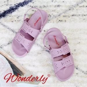  2027-5 WONDERLY Sandal Wanita 2 in 1 Jelly / Sendal Wanita Wonderly / Sandal Selop Karet / Sandal Tali 2 / Sandal Ban 2 / Sandal Ikat / Sandal Sepatu Karet Variasi: DUSTY,40/41 (25.4CM)