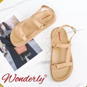  2000-WL1 WONDERLY Sendal Wanita Tali Jelly Sandal Wanita Karet Sendal Tali Sandal Gunung Sandal Camping Sandal Glamping Sandal Adventure Sandal Karet Sandal Tali Variasi: MOCCA,40/41 (25.4CM)