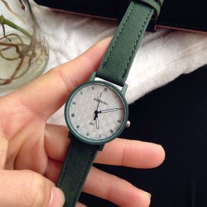  Jam Tangan Wanita A0165 Jam Tangan Kuarsa Seni Kasual Variasi: hijau