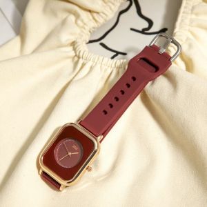  Jam Tangan Wanita A0190 Silicone Fashion Premium Watch Variasi: Burgundy