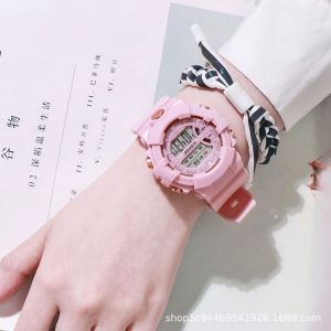  Jam Tangan Wanita A0036 INS Wind student unicorn Korean version simple Women Watches Variasi: pink