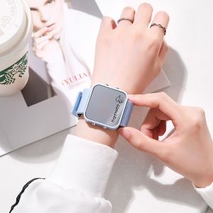  Jam Tangan Wanita A0154 Jam tangan olahraga LED bercahaya Variasi: 8-Biru muda