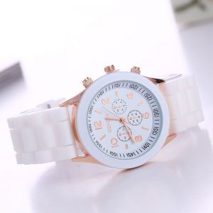  Jam Tangan Wanita A0178 Geneva Fashion Quartz Ladies Watch Murah Variasi: putih