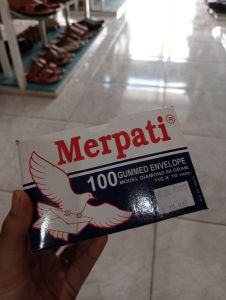 Merpati 100 Gummed Envelope/ Model Diamond 11070mm
