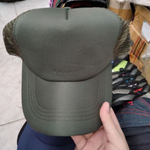 Topi Trucker Jala Polos Hijau