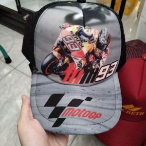 Topi Motor GP 93 Abu-Abu 