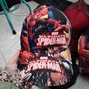 Topi Marvel Spiderman Hitam 