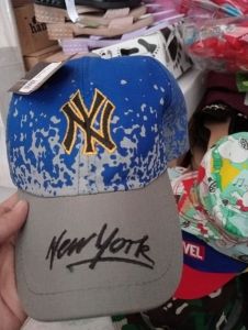 Topi NewYork Biru Abu