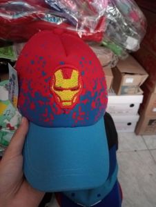 Topi Iron Man Merah Biru
