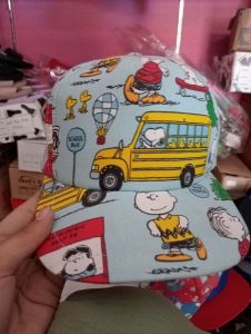Topi Kartun Biru Muda