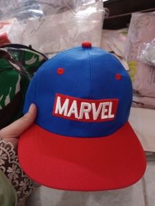 Topi Snapback Marvel Biru