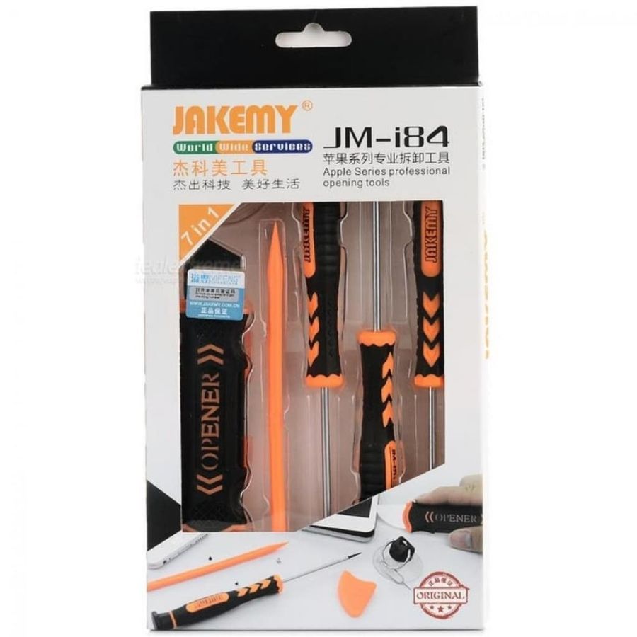 obeng bintang dan pembuka casing Jakemy 6 in 1 
