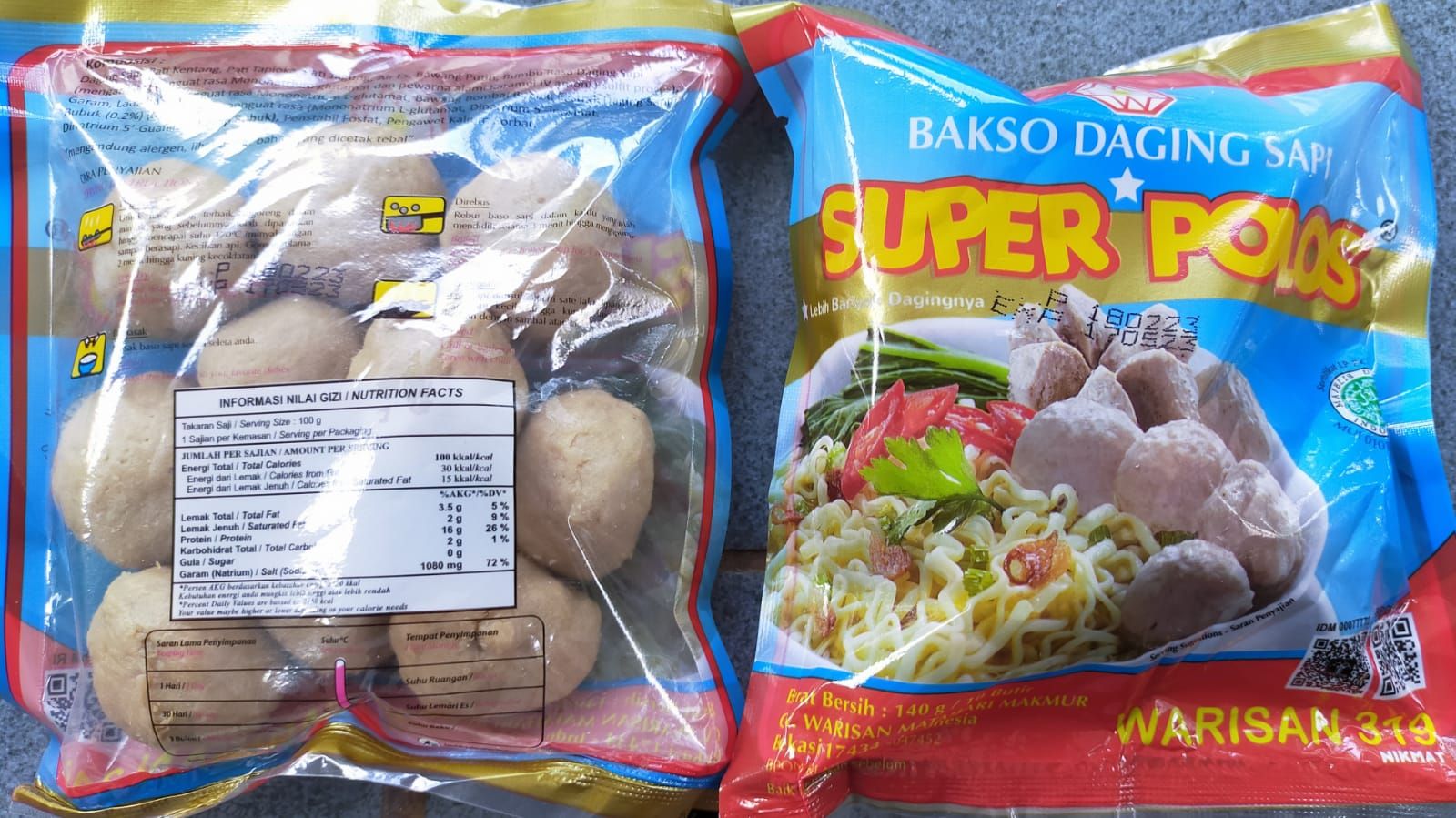 Baso polos/jeruk isi 10
