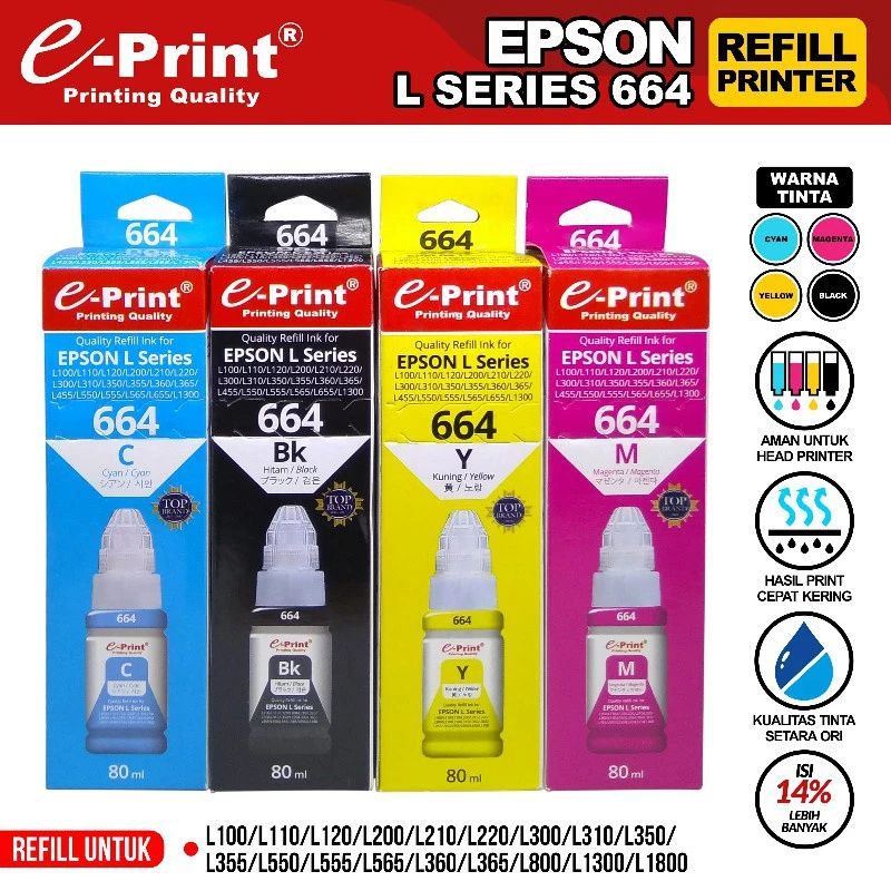Tinta 664 E-Print (Epson L)