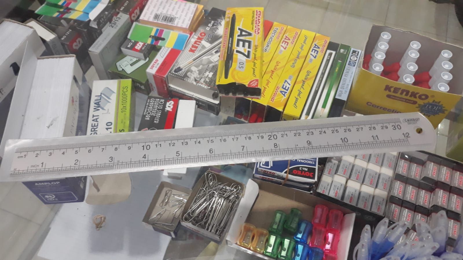 Penggaris Besi 30 cm