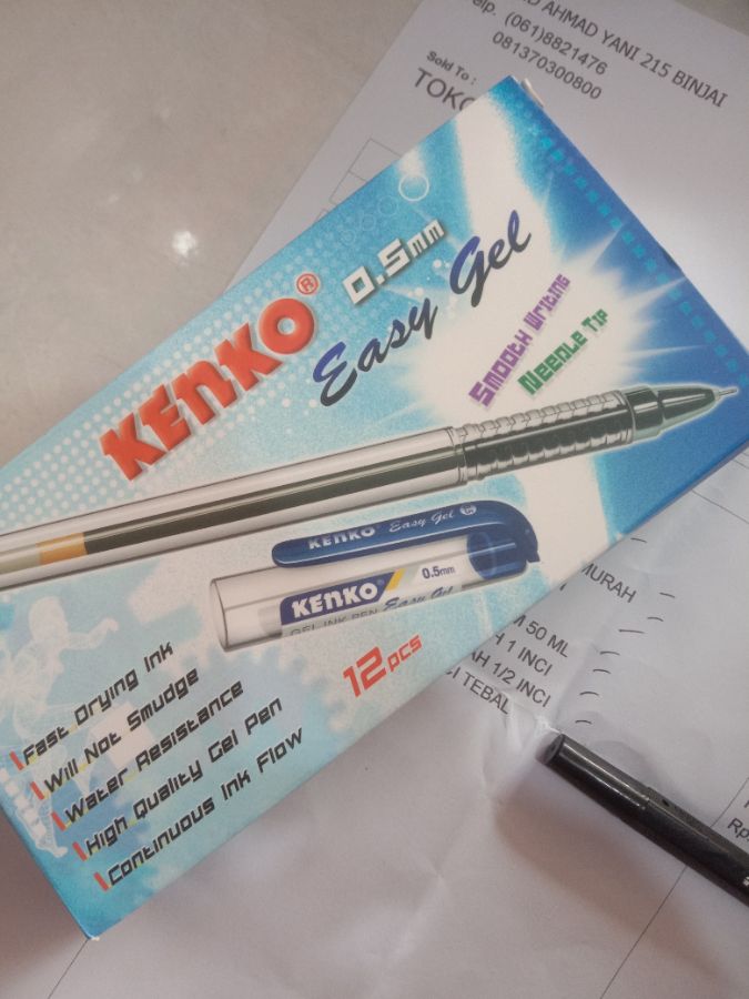 Pulpen Kenko Jel Biru