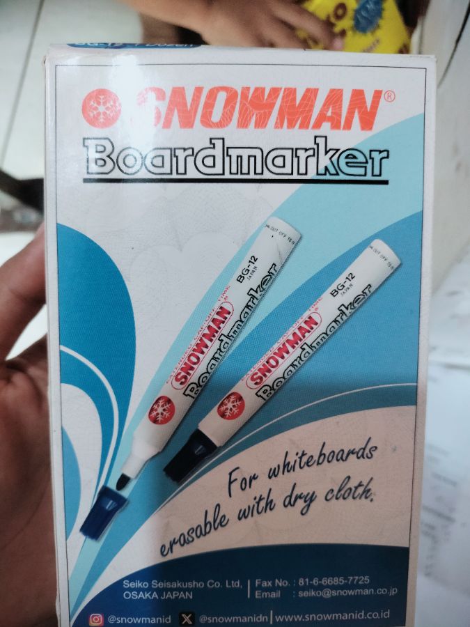 Spidol Snowman WB Biru 