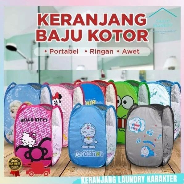 KERANJANG BAJU LIPAT KARAKTER