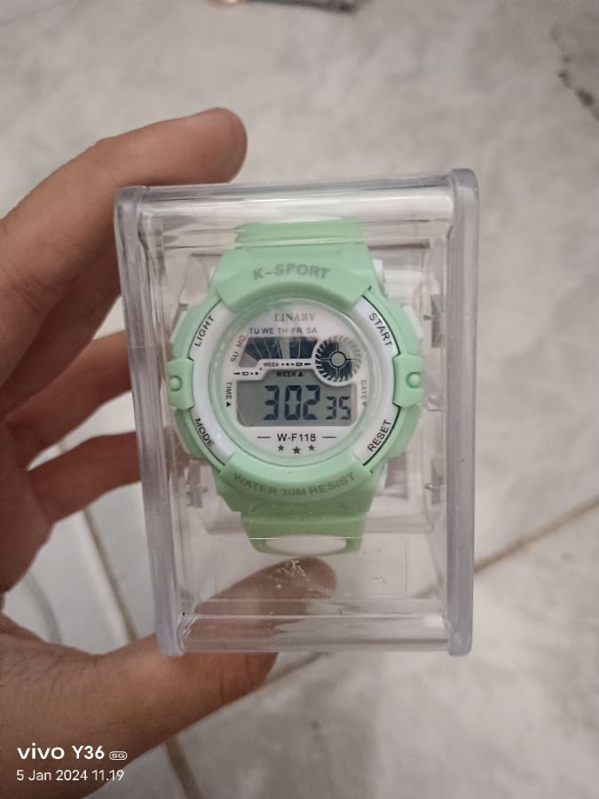 Linary Sport Jam Tangan Anak Hijau