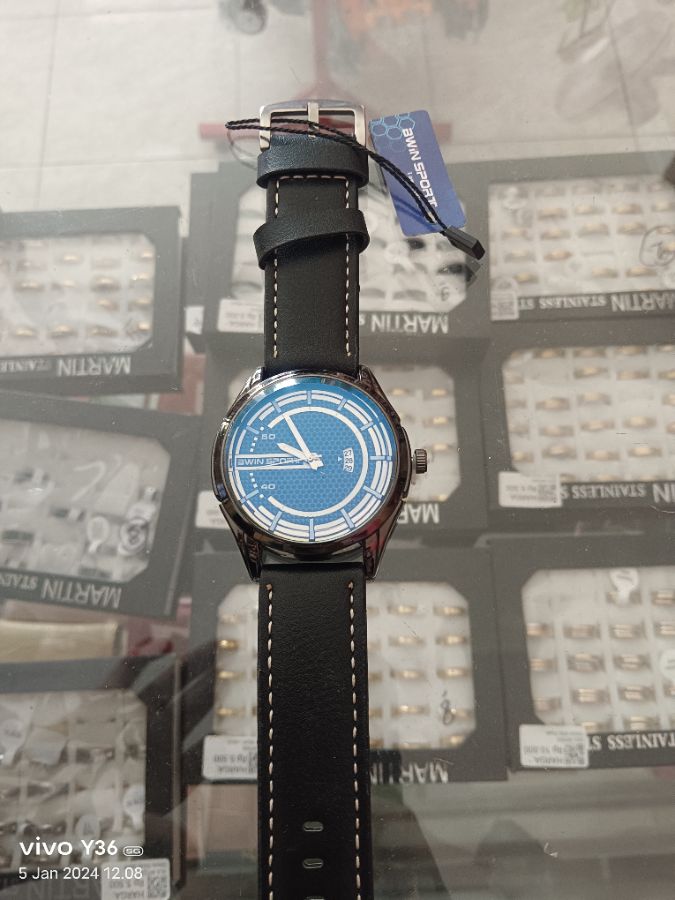 Bwin Sport Jam Tangan Cowok Black