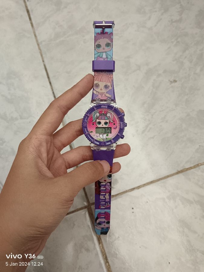 LOL Led Jam Tangan Anak Purple