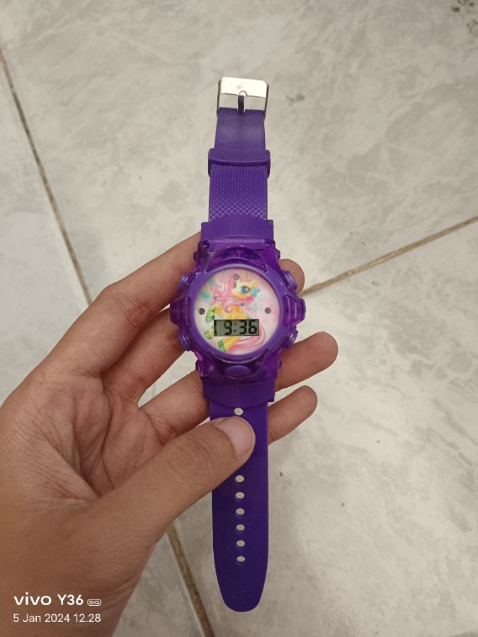 Little Pony Led Jam Tangan Anak Purple