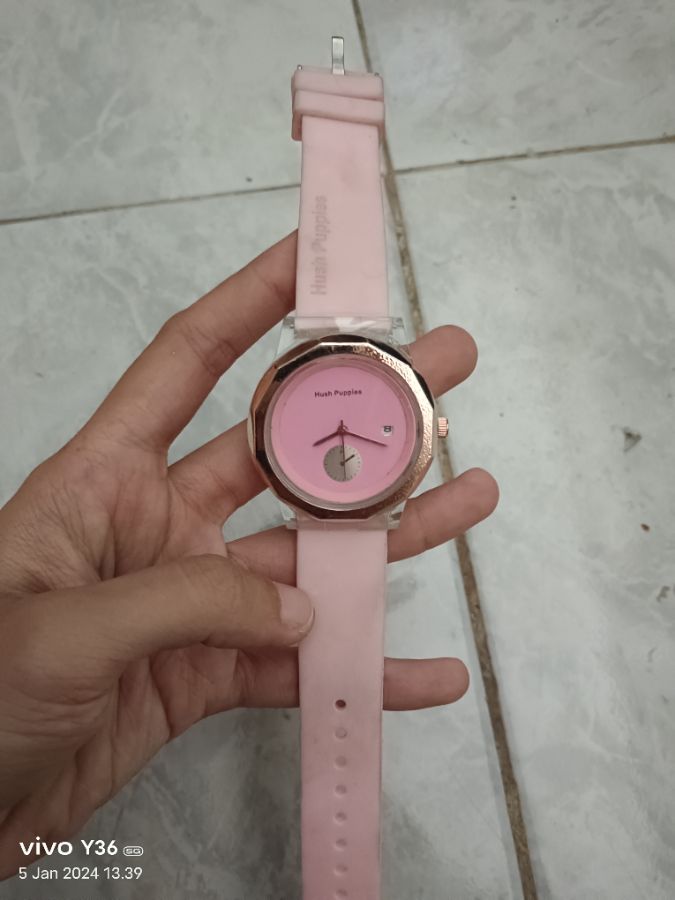 Hush Puppies Jam Tangan Cewek Pink