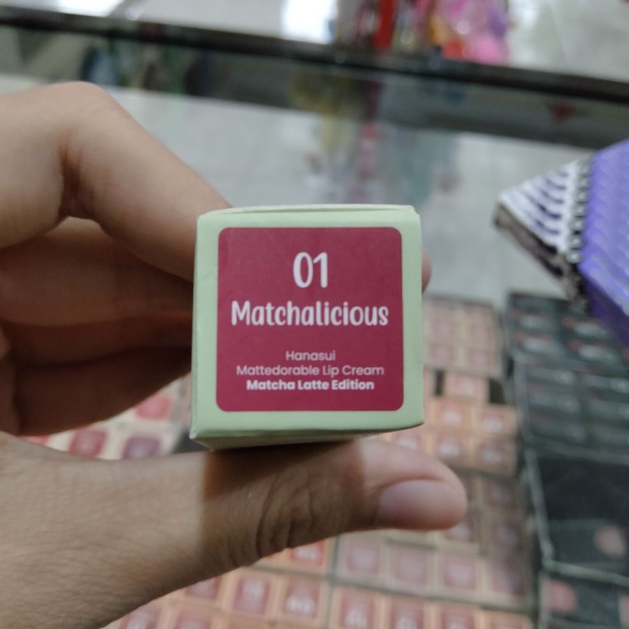 Hanasui Mattedorable Lip Cream Matcha Latte Edition No.01 Matchalicious