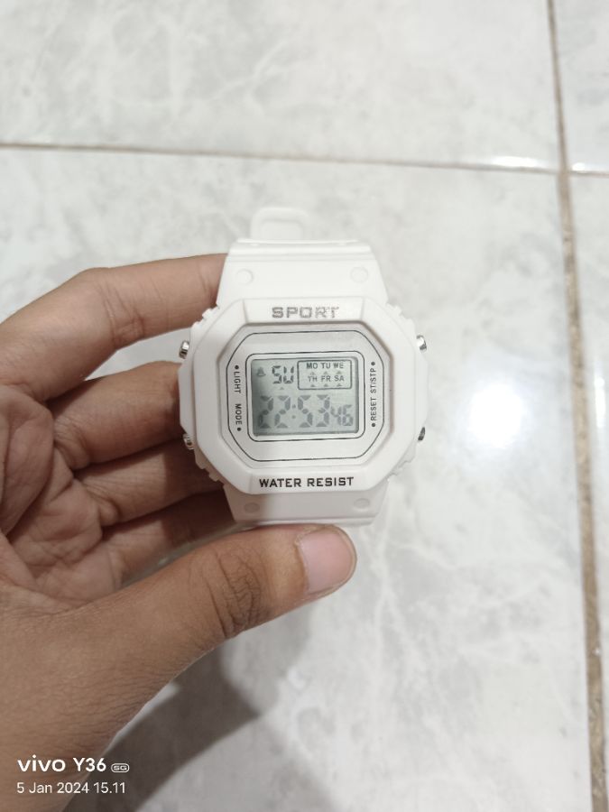 Sport Jam Tangan Cewek White