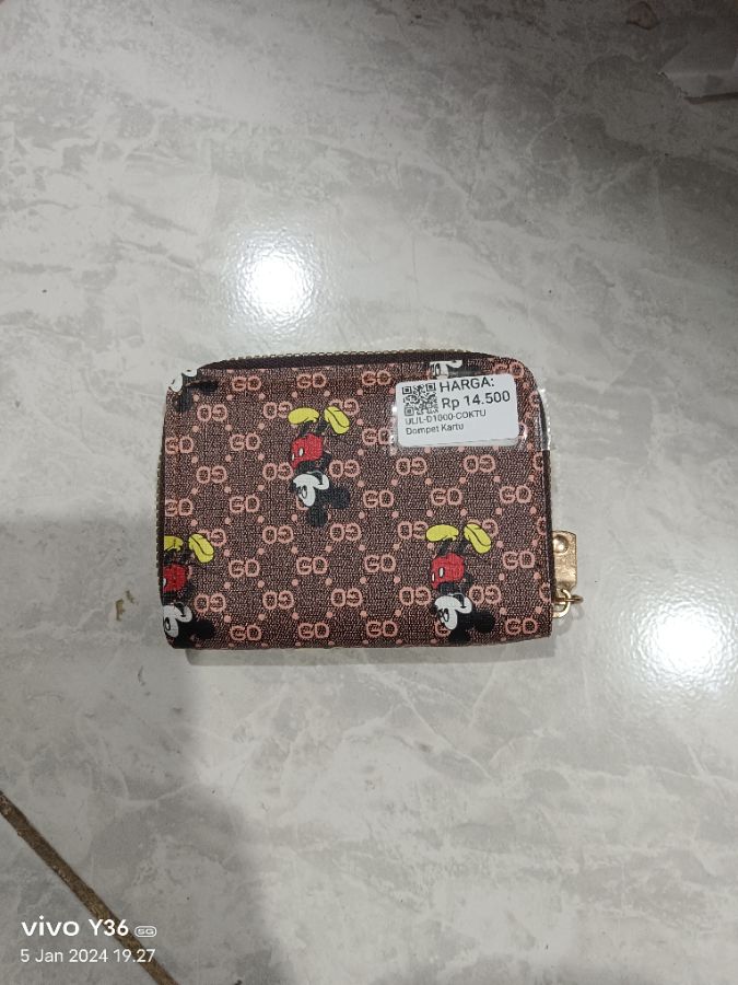 GD Mickey Dompet Kartu Cewek Brown