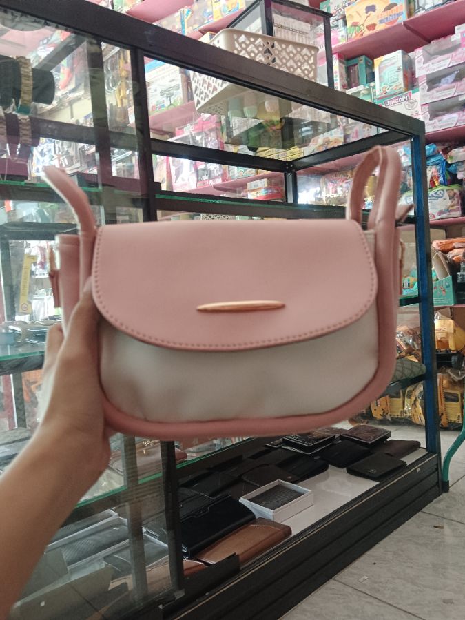 Tas Fashion Slempang Dusty Pink