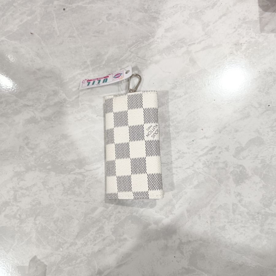 Ganci Dompet Motif Kotak White