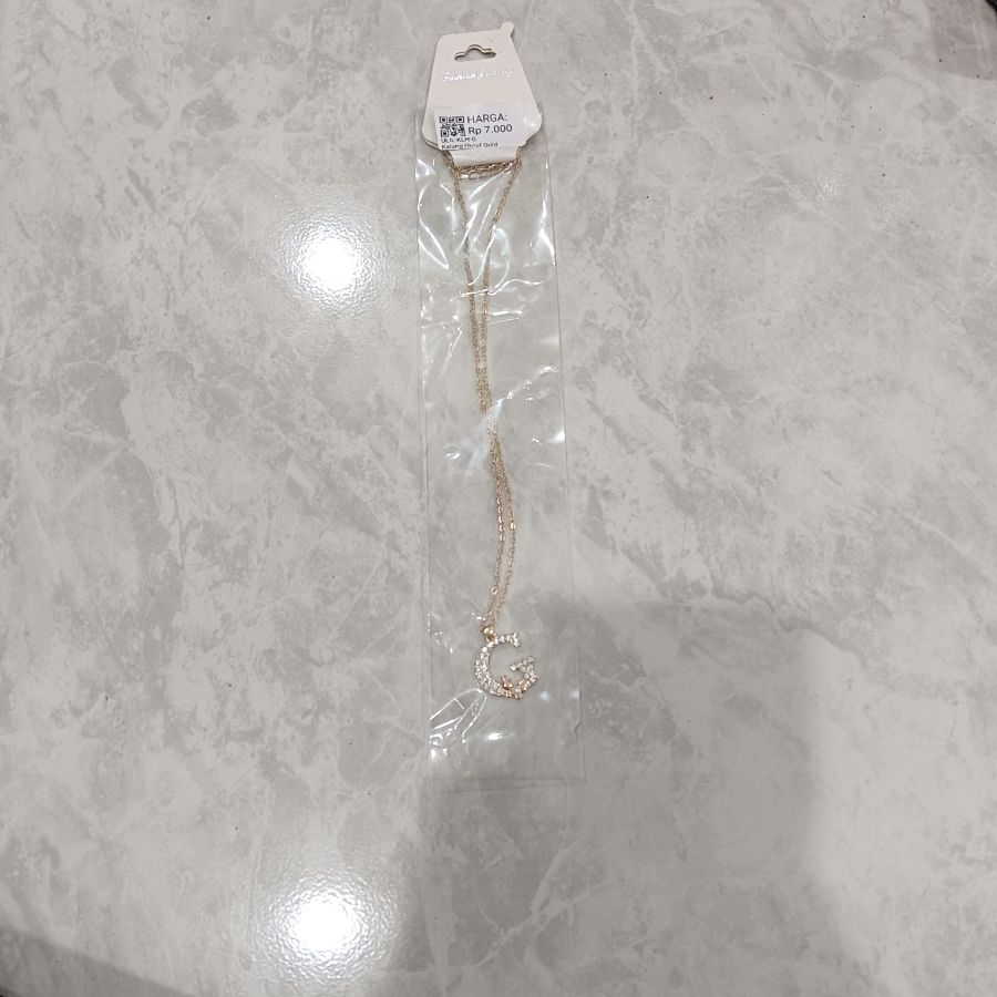 Kalung Huruf Gold/G