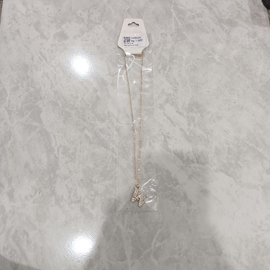 Kalung Huruf Gold/W