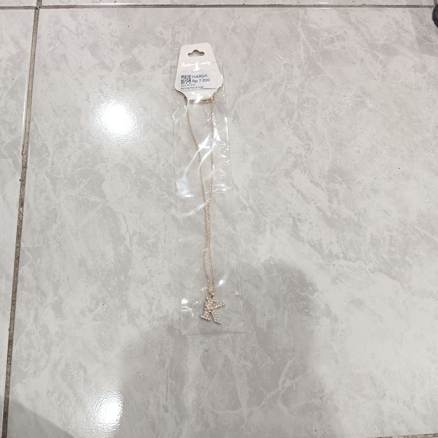 Kalung Huruf Gold/K
